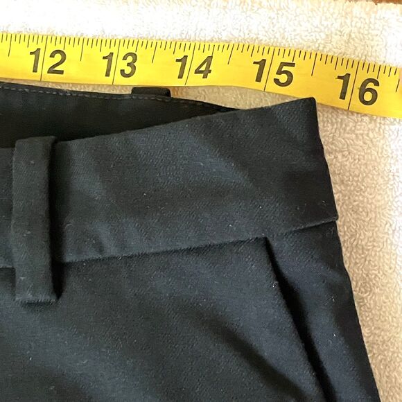 H&M Dress Pants Straight Skinny Ankle Flat Black 8 Waist 31-32.5" - Picture 7 of 16